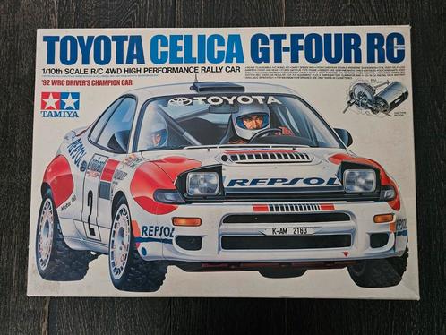 TOYOTA CELICA GT-Four 1/10 RC van TAMIYA - CORRECTE STAAT, Verzamelen, Automerken, Motoren en Formule 1, Gebruikt, Auto's, Ophalen of Verzenden