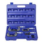 Buiten micrometer set 0 tot 100 mm 4 stuks, Auto diversen, Autogereedschap, Ophalen of Verzenden