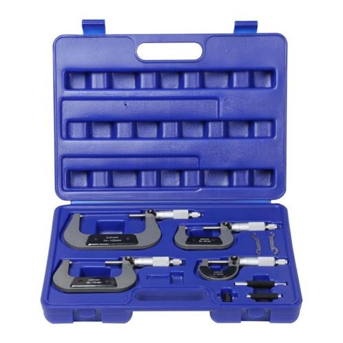 Buiten micrometer set 0 tot 100 mm 4 stuks, Auto diversen, Autogereedschap, Ophalen of Verzenden