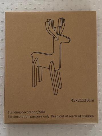 Kerstdecoratie eland / MDF beschikbaar voor biedingen