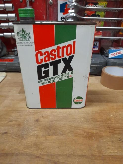 Oude lege Castrol GTX Tungsten oliekan, Verzamelen, Blikken, Gebruikt, Overige, Overige merken, Verzenden
