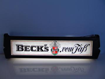 Vintage Becks bier lichtreclame dubbelzijdig  beschikbaar voor biedingen