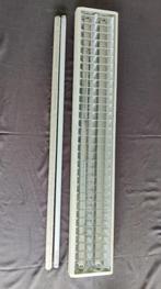 TL armatuur 20 cm breed  x120 cm lang met 2 TL lampen erbij, Ophalen, Gebruikt, Armatuur