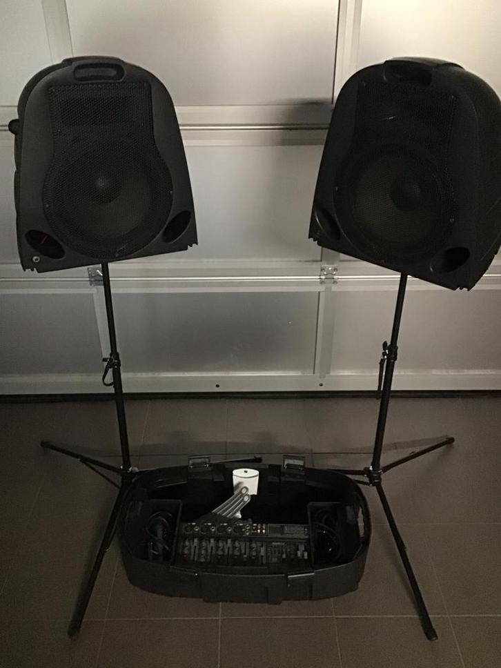 Statief met bowen - werkt goed, Audio, Tv en Foto, Karaoke-apparatuur, Gebruikt, Complete set, Ophalen