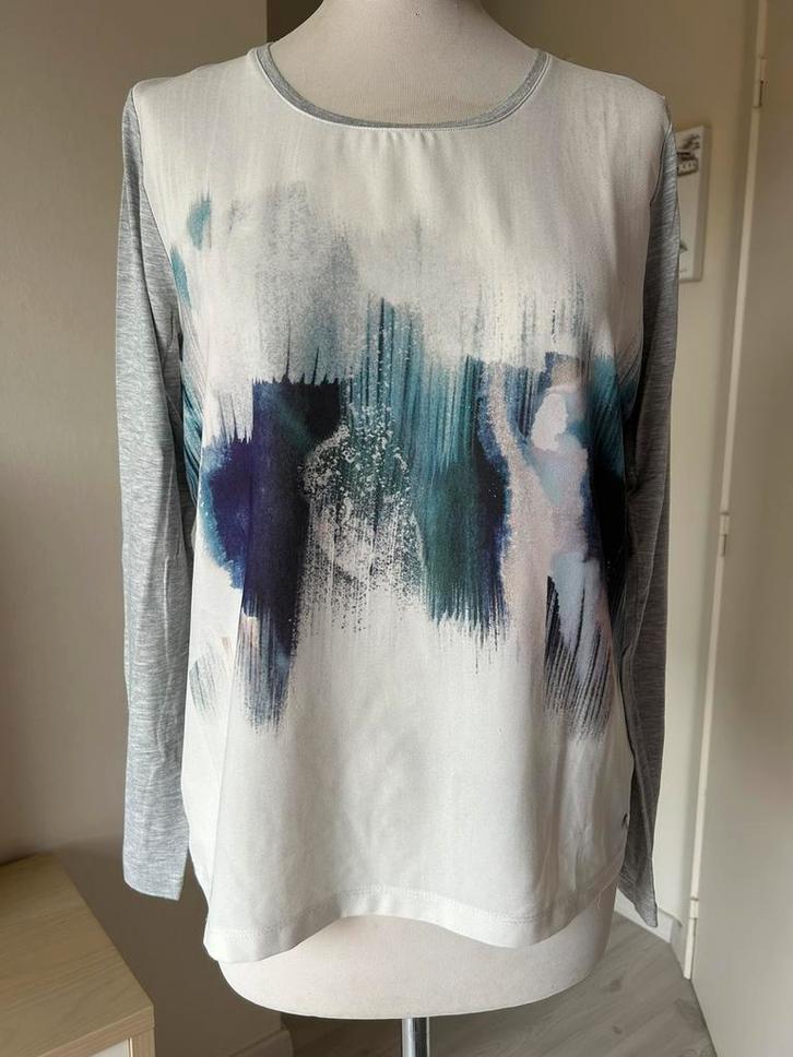 T-shirt Terre Bleue 40, Kleding | Dames, T-shirts, Zo goed als nieuw, Maat 38/40 (M), Grijs, Ophalen of Verzenden