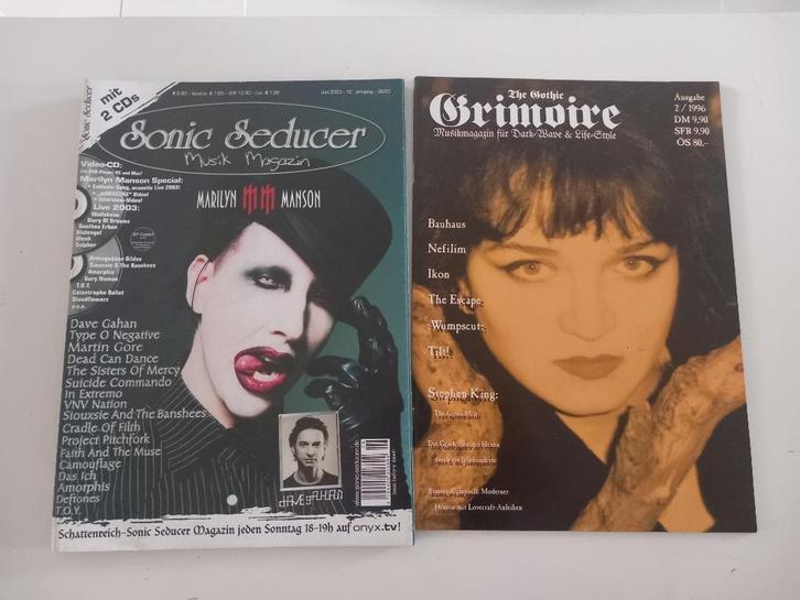 2x magazine Gothic Rock Goth Metal EBM Electro Industrial, Boeken, Muziek, Genre of Stijl, Ophalen of Verzenden