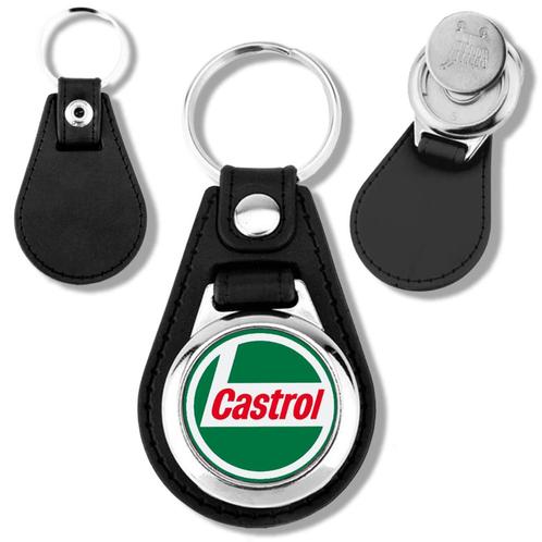 Castrol porte clés jeton de caddie en métal, Verzamelen, Sleutelhangers, Nieuw, Ophalen of Verzenden