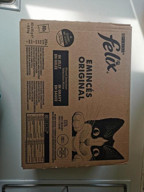 Maxibox FELIX fijngehakt 80 zakken, Dieren en Toebehoren, Kattenvoerbakken en Drinkbakken, Nieuw, Ophalen of Verzenden