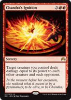 Chandra's Ignition - ORI - MTG - TUSSEN EX EN NM, Hobby en Vrije tijd, Verzamelkaartspellen | Magic the Gathering, Ophalen of Verzenden