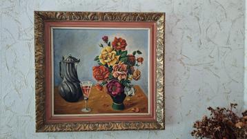 Stilleven schilderij op doek beschikbaar voor biedingen