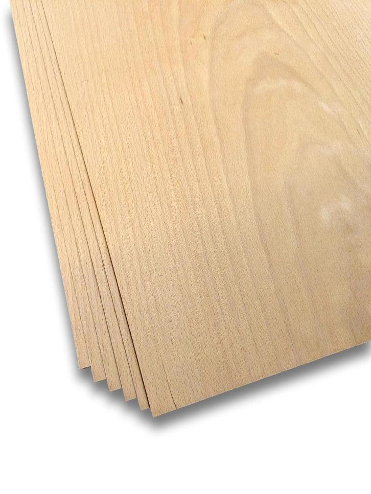 Beuken fineer | 32 vellen | 245x27 cm, Hobby en Vrije tijd, Knutselen, Nieuw, Materiaal, Verzenden