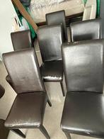 Chaises en cuir, Maison & Meubles, Chaises, Brun, Enlèvement, Cuir, Cinq, Six Chaises ou plus