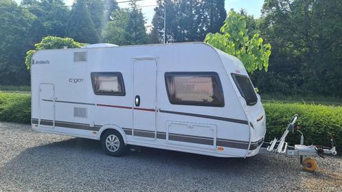 Caravan Dethleffs C'go 495 QSK, Caravans en Kamperen, Caravans, Particulier, tot en met 5, 1000 - 1250 kg, Treinzit, Dethleffs
