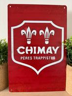 Metalen reclamebord Chimay, Ophalen of Verzenden, Nieuw, Reclamebord, Plaat of Schild