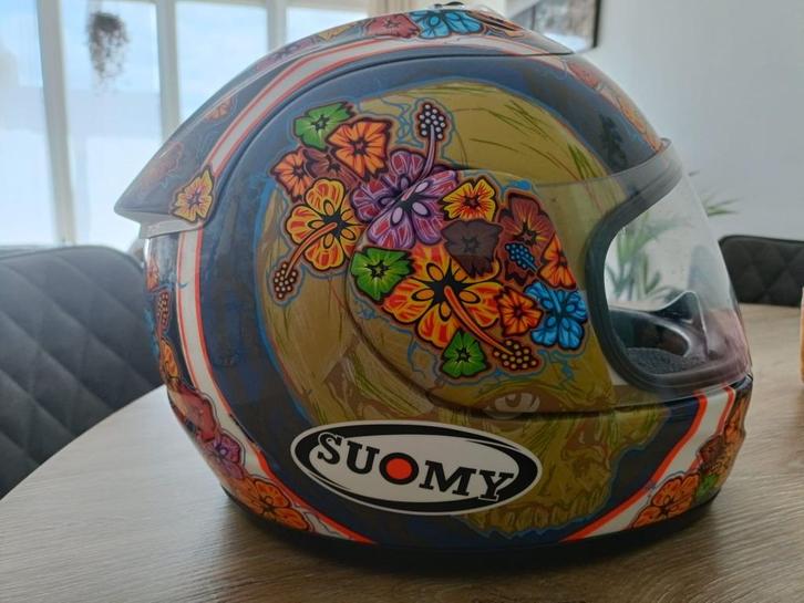 Suomy Spec 1R Extreme Flower and Skull Helm XL, Motoren, Kleding | Motorhelmen, Dames, Heren, Integraalhelm, XL, Overige merken