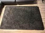 Hoogpolig grijsbruin IKEA-tapijt 133x195 cm, Huis en Inrichting, Ophalen, Gebruikt, 100 tot 150 cm, Bruin