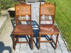 antieke houten stoelen, Ophalen