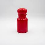 Red Belgian Jar - 1970s Vintage Glass Container, Enlèvement ou Envoi, Utilisé