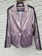 Grijs/paars  jasje glans stof maat40 aparte bies achter., Kleding | Dames, Jasjes, Kostuums en Pakken, C&s, Zo goed als nieuw