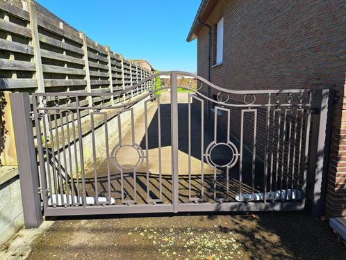 Vleugelpoort, Tuin en Terras, Tuinpoorten, Gebruikt, Draaipoort, Staal, 100 tot 150 cm, 200 cm of meer, Ophalen