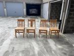 Houten eetkamerstoelen, Huis en Inrichting, Stoelen, Ophalen of Verzenden, Zo goed als nieuw, Vier