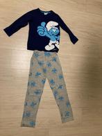 Tweedelige pyjama De Smurfen 128 cm, De Smurfen, Jongen of Meisje, Gebruikt, Ophalen of Verzenden
