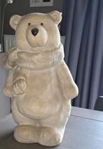 Decoratief Beeldje – Grote Beer met Sjaal (Steen/Keramiek), Ophalen