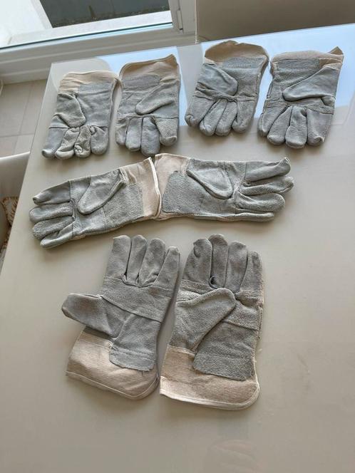 4 paar werkhandschoenen, Doe-het-zelf en Bouw, Veiligheidskleding, Zo goed als nieuw, Ophalen of Verzenden