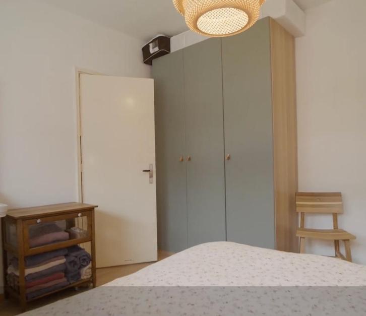 PAX kast gelazuurd eiken met grijsgroen REINSVOLL deuren, Huis en Inrichting, Kasten | Kleerkasten, Zo goed als nieuw, 200 cm of meer