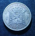 1 frank FR 1880 (onvolledig kruis) - Leopold II, Verzenden, Zilver, Losse munt, Zilver