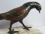 Grande sculpture art déco en métal Faisan Gilly France, Enlèvement ou Envoi, Bronze