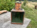 Antieke koperen treinlamp, Ophalen of Verzenden, Koper