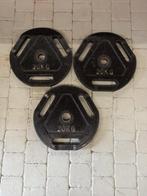 Olympische schijven 50mm 3 stuks = 60kg, Sport en Fitness, Fitnessmaterialen, Ophalen, Gebruikt