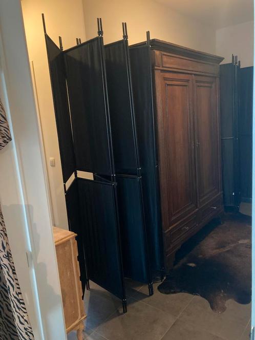 Kamerschermen zwart 7,5 meter in totaal, als nieuw!, Huis en Inrichting, Woonaccessoires | Kamerschermen, Ophalen