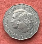 50 cent Australia 1981 Lady Diana, Ophalen of Verzenden, Losse munt