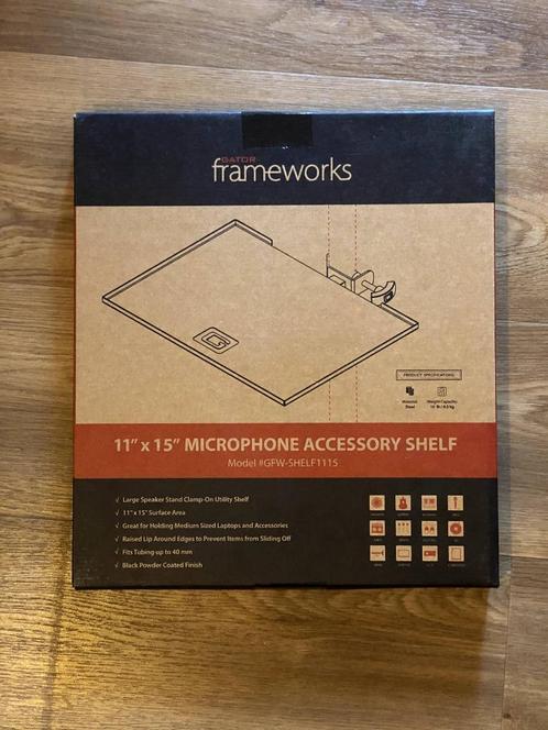 Gator Frameworks tray voor microfoonstatief, Muziek en Instrumenten, Standaarden, Nieuw, Instrumentstandaard, Ophalen