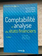 comptabilité et analyse des états financiers, Livres, Livres d'étude & Cours, Comme neuf