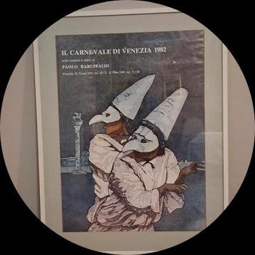 Carnaval van Venetië: 1982 officiële poster. beschikbaar voor biedingen