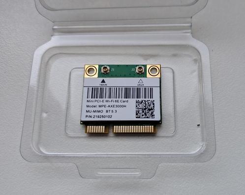 Mini Pci-e card - WiFi 6e + Bluetooth 5.3 - NIEUW, Computers en Software, Netwerkkaarten, Nieuw, Ophalen