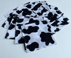 12 stoffen servetten koeienvlekken  40x40cm, Huis en Inrichting, Ophalen of Verzenden
