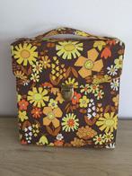 Vintage mapje voor vinyl singles met bloemetjes patroon., Verzamelen, Ophalen of Verzenden, Audio en Video