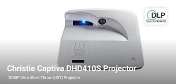 Christie Captiva DHD410S 1DLP ultra-short-throw laser, Comme neuf, Enlèvement, DLP, Full HD (1080)