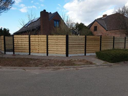 houten tuinscherm, Tuin en Terras, Tuinhekken en Hekwerk, Nieuw, Aluminium, Ophalen