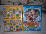 2 Wii U Super Mario Maker+Donkey Kong Tropical Country-spell