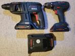 Bosch PRO GBH V18-21 + GSR 18V-28, Doe-het-zelf en Bouw, Ophalen of Verzenden, Gebruikt, Boor- en Schroefmachine, Variabele snelheid