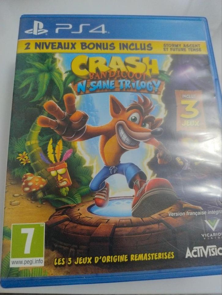 Crash Bandicoot N. Sane Trilogy, Games en Spelcomputers, Games | Sony PlayStation 4, Avontuur en Actie, Vanaf 12 jaar, Ophalen