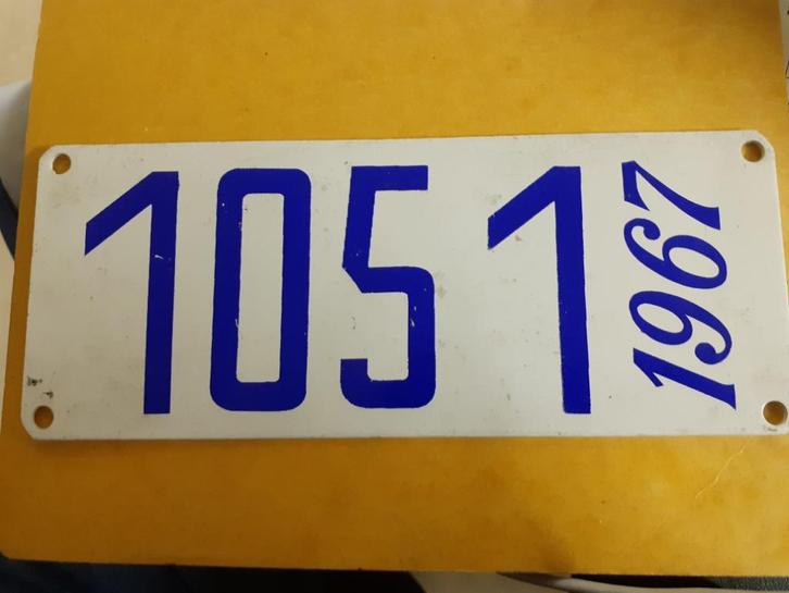 Bootplaat taksplaat 1967, Verzamelen, Overige Verzamelen, Zo goed als nieuw, Ophalen of Verzenden