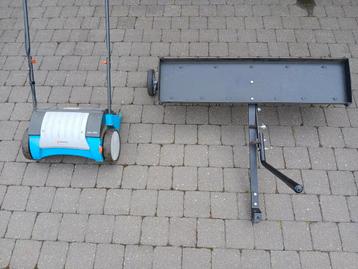 Gardena verticuteermachine + verticuteermachine zitmaaier beschikbaar voor biedingen
