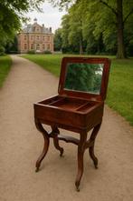 Antiek mahonie naaitafeltje/kaptafel 19e eeuw, Antiek en Kunst, Ophalen