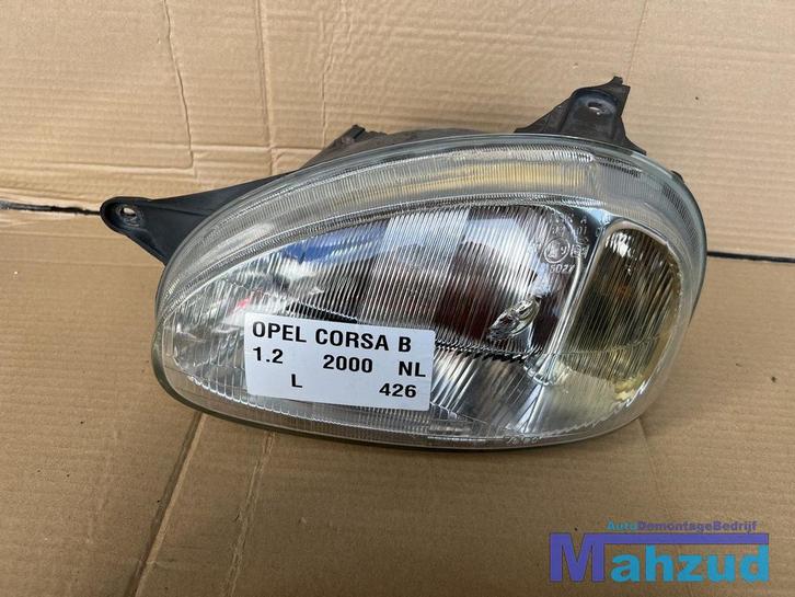 OPEL CORSA B links koplamp 1994-1999, Auto-onderdelen, Verlichting, Opel, Gebruikt, Ophalen of Verzenden